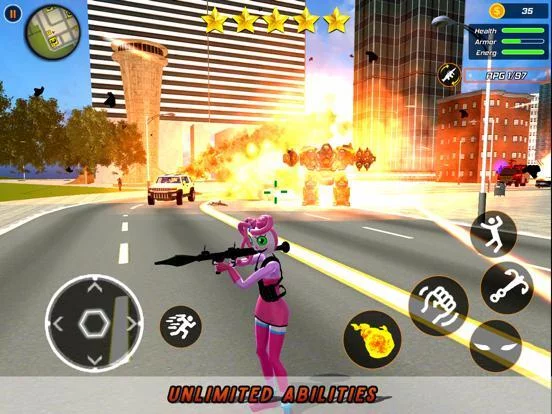 Изображение игры: Scary Mommy: Flying Rope Hero