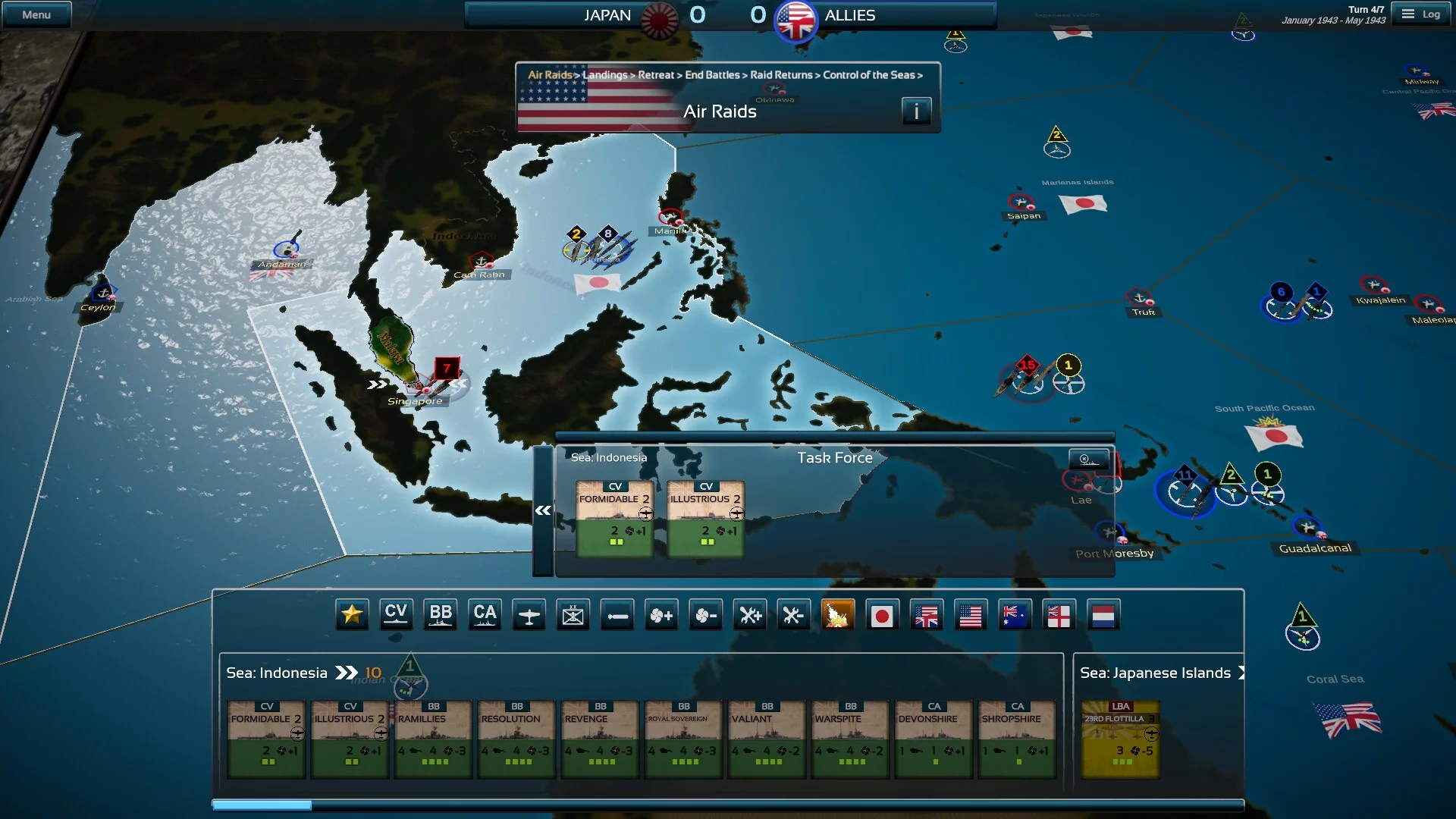 Изображение игры: Fleet Commander: Pacific