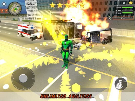 Изображение игры: Super flying hero: Crime city