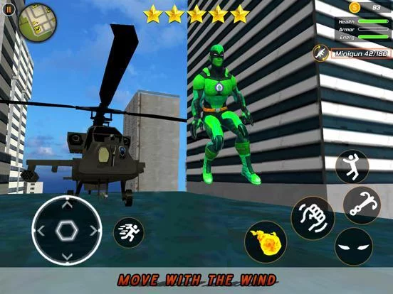 Изображение игры: Super flying hero: Crime city