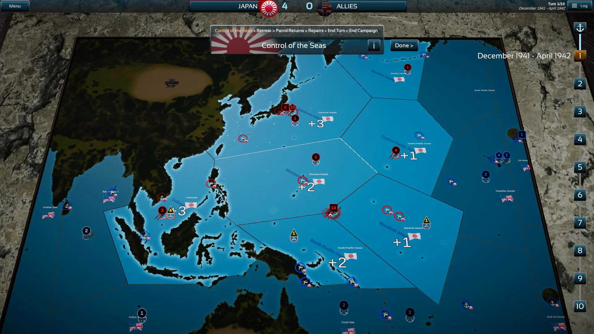 Изображение игры: Fleet Commander: Pacific