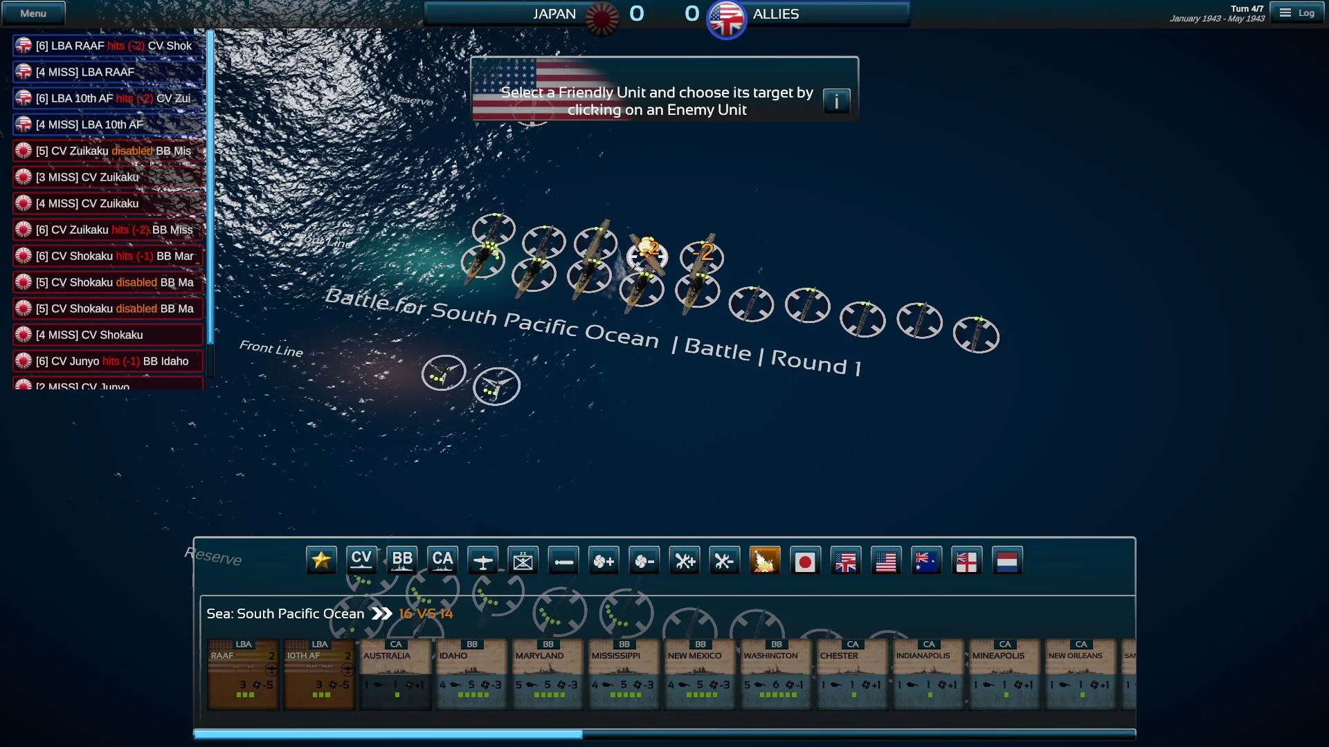 Изображение игры: Fleet Commander: Pacific