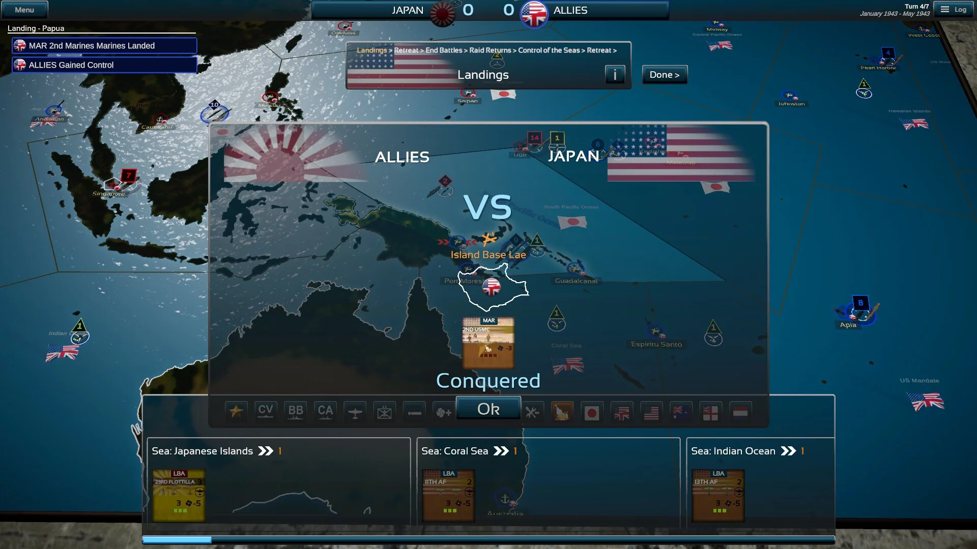 Изображение игры: Fleet Commander: Pacific