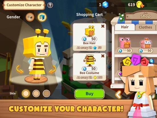 Изображение игры: Fantasy Town: Farm & Friends