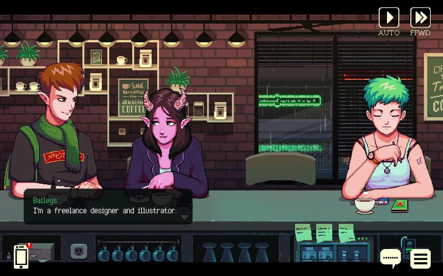 Изображение игры: Coffee Talk Demo