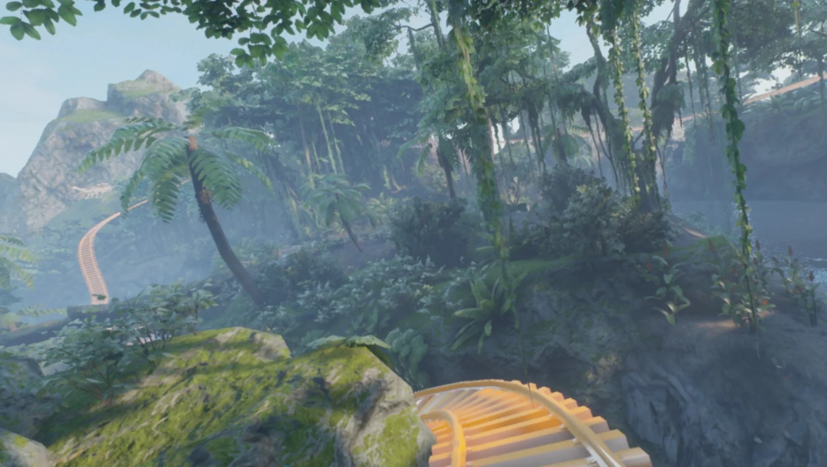 Изображение игры: VR Jurassic island roller coaster