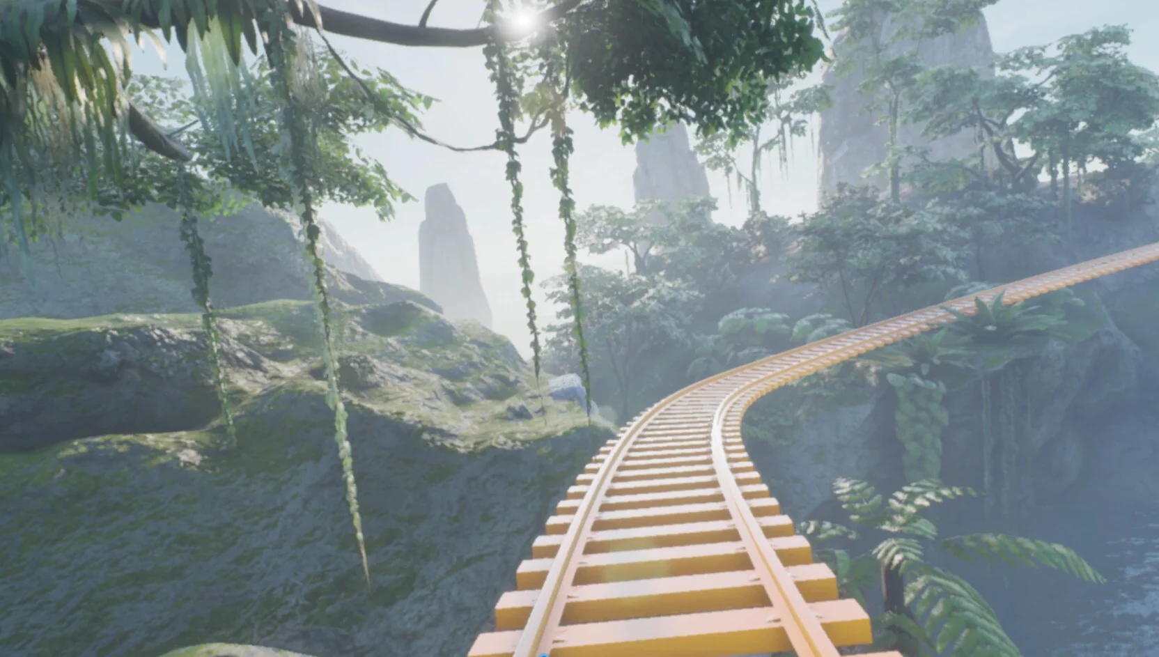 Изображение игры: VR Jurassic island roller coaster