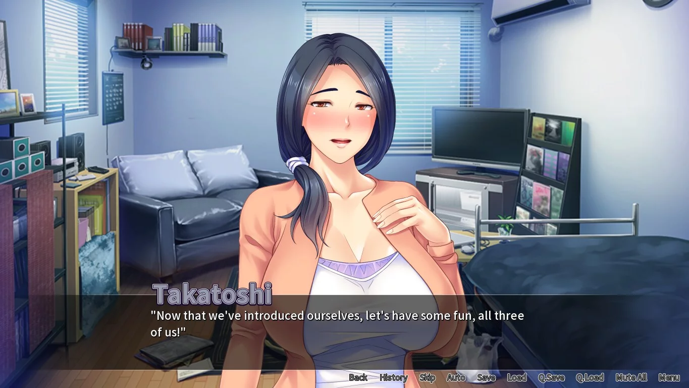 Изображение игры: Netorious Neighbor Cumming for their Wives!