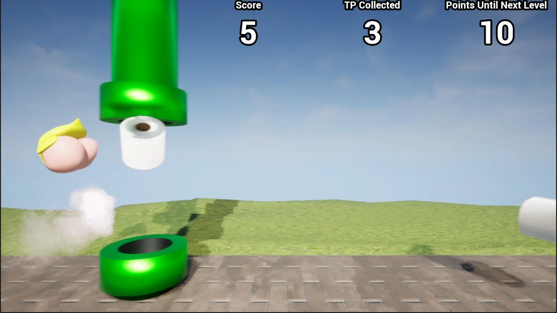 Изображение игры: Flappy Butt