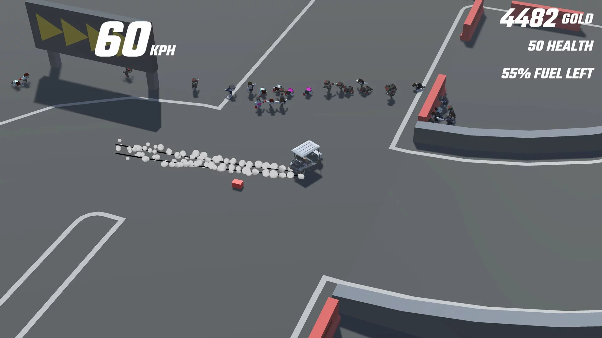 Изображение игры: Running Over Zombies