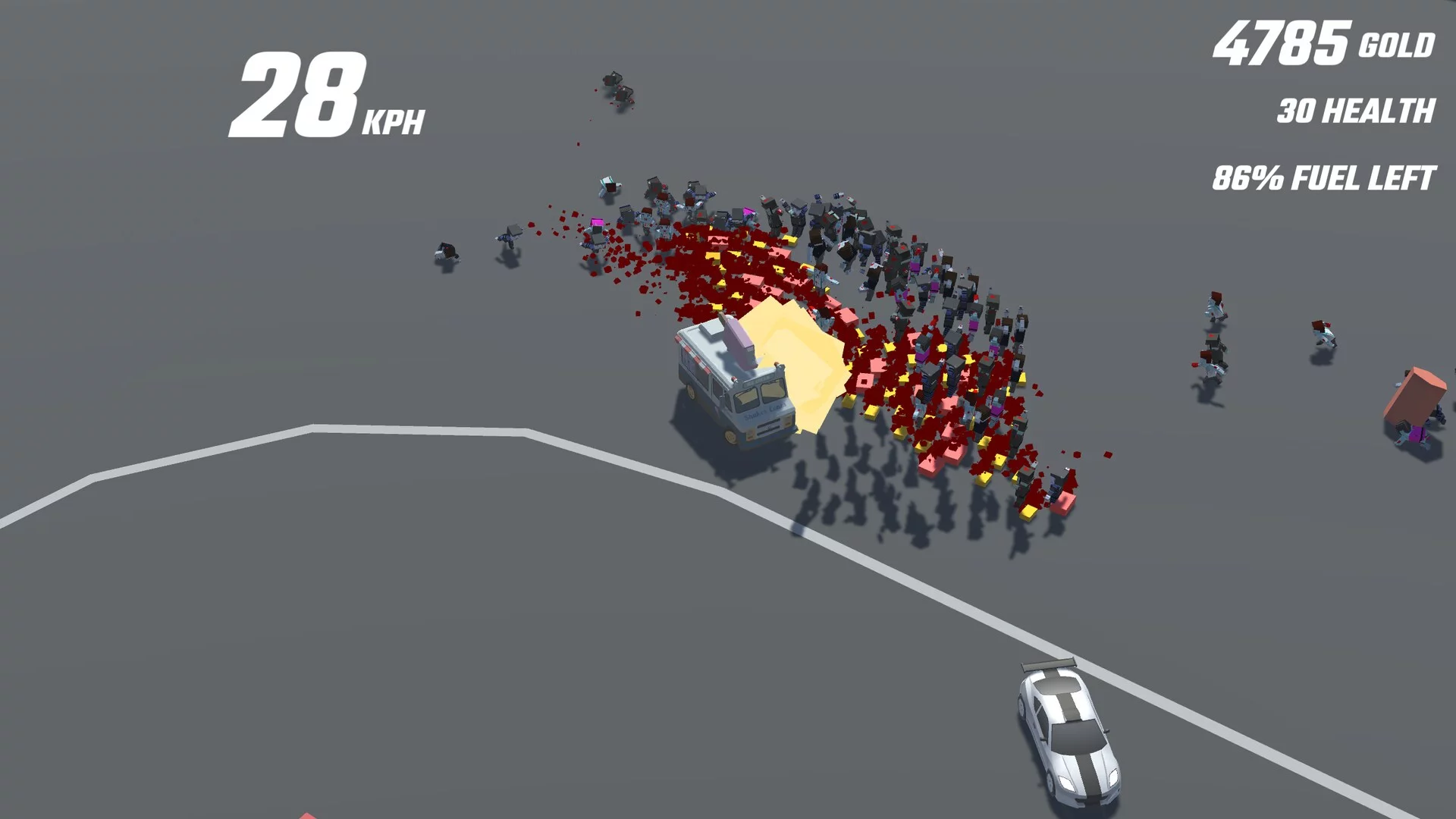 Изображение игры: Running Over Zombies