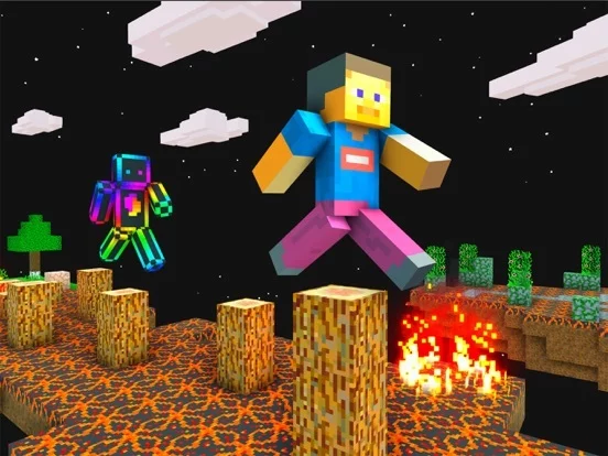 Изображение игры: Craft Parkour: 3D Blocky Race