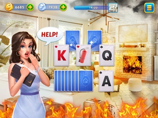 Изображение игры: Solitaire Tripeaks Makeover