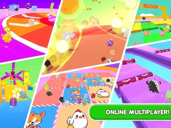 Изображение игры: Fall.io - Race of Dino