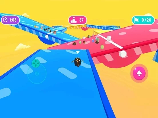 Изображение игры: Fall.io - Race of Dino