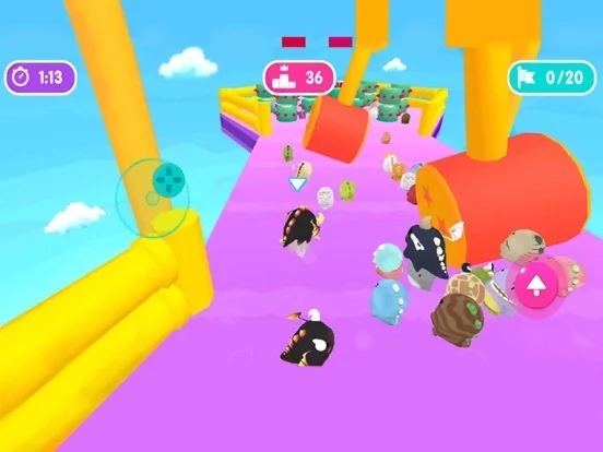 Изображение игры: Fall.io - Race of Dino