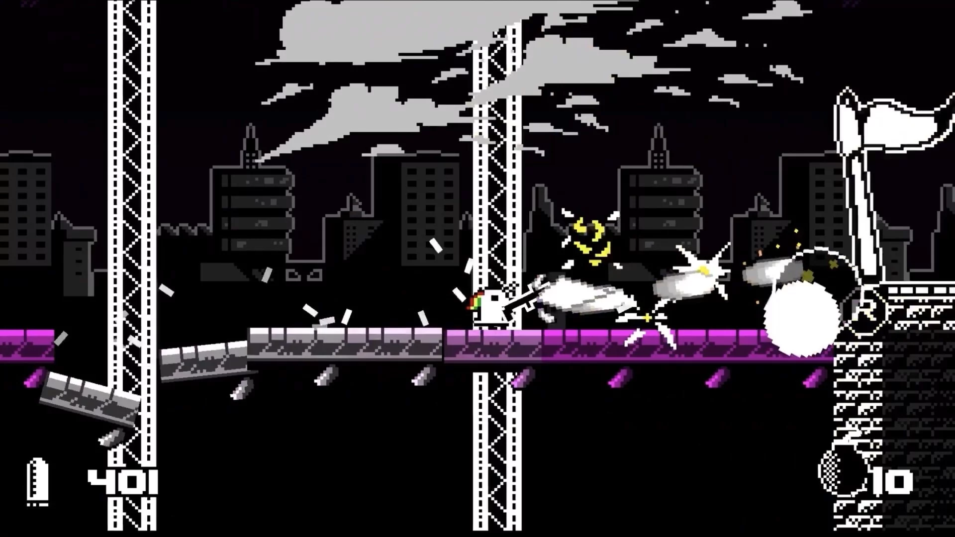 Изображение игры: Unichrome: A 1-Bit Unicorn Adventure