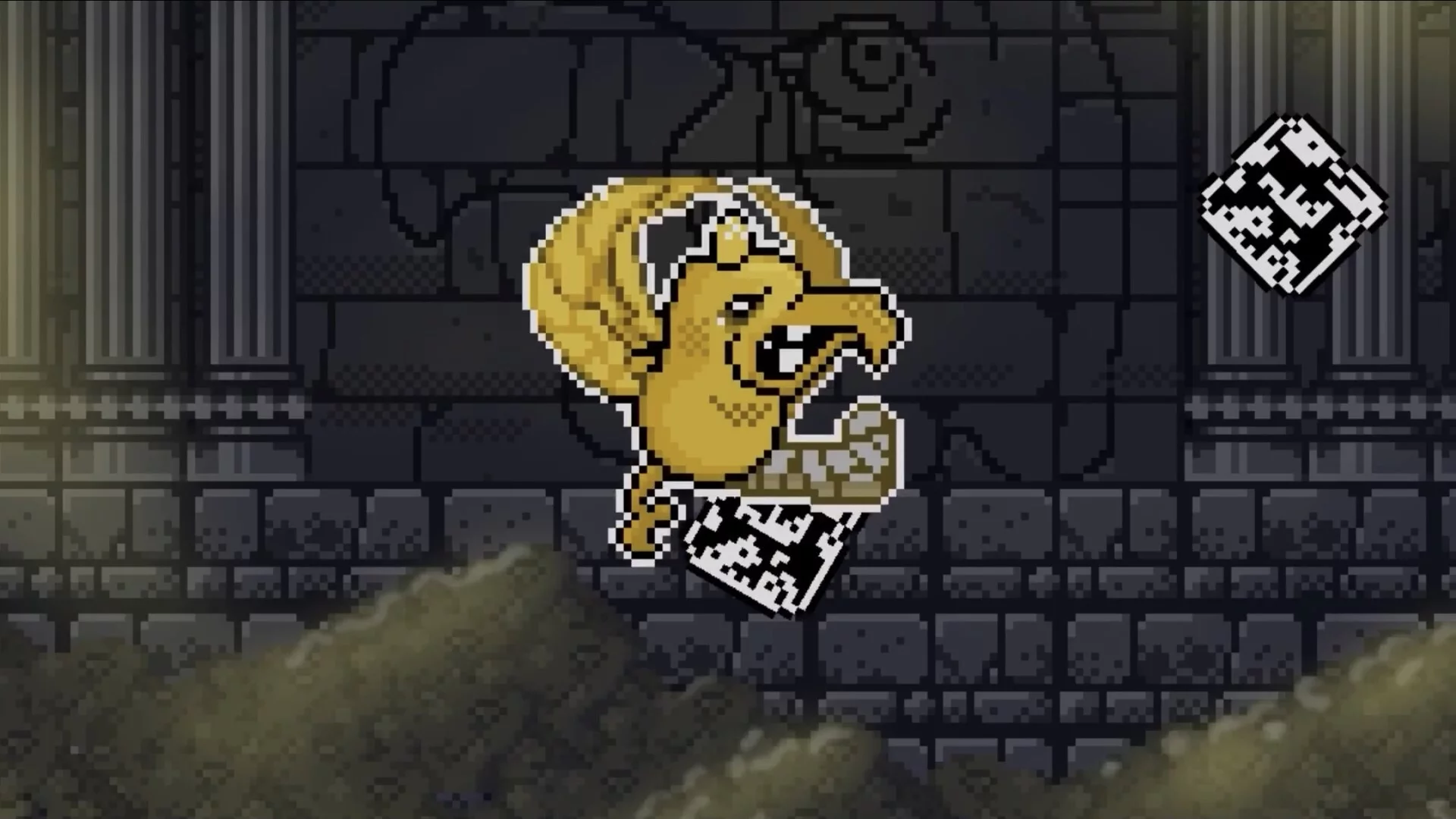 Изображение игры: Unichrome: A 1-Bit Unicorn Adventure