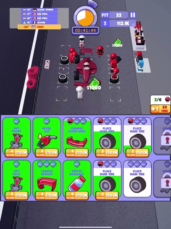 Изображение игры: Pit Stop Idle