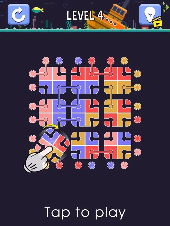 Изображение игры: Color Tile Rotate