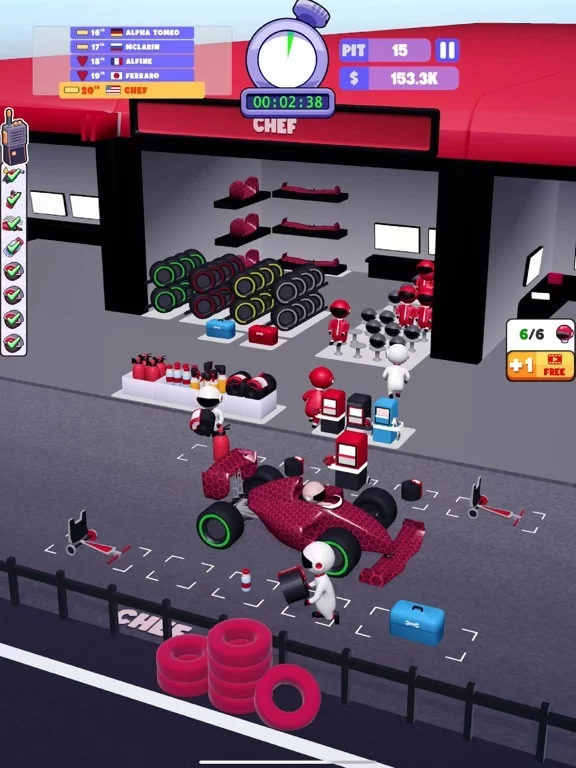 Изображение игры: Pit Stop Idle