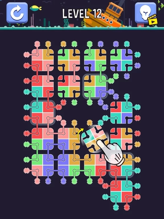 Изображение игры: Color Tile Rotate