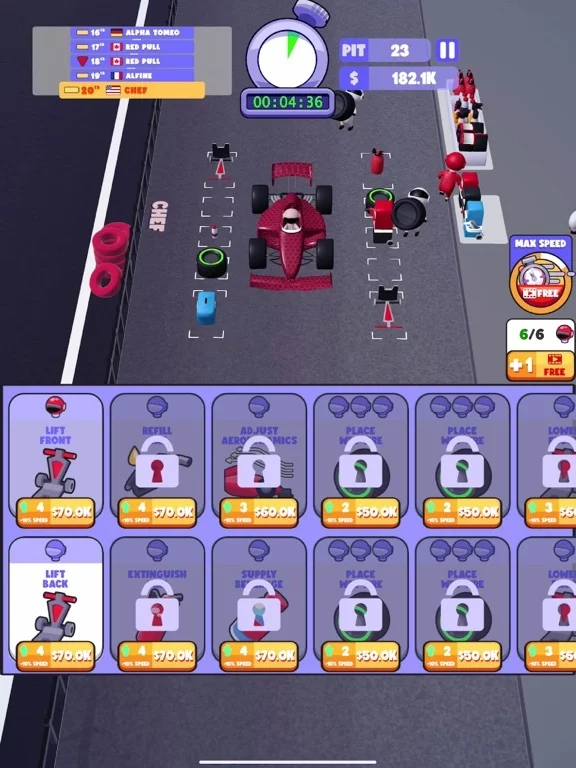 Изображение игры: Pit Stop Idle