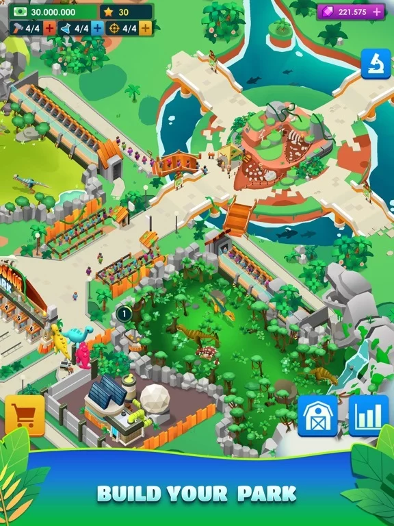 Изображение игры: Dinosaur Park—Jurassic Tycoon
