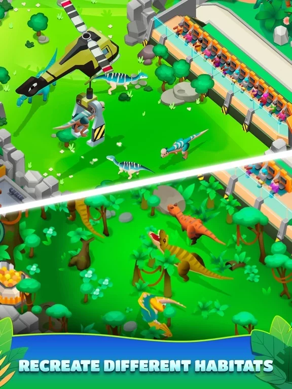 Изображение игры: Dinosaur Park—Jurassic Tycoon