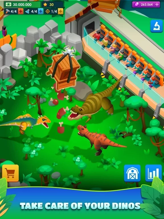 Изображение игры: Dinosaur Park—Jurassic Tycoon