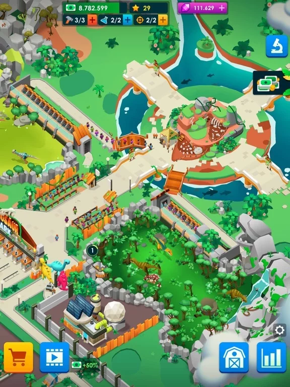 Изображение игры: Dinosaur Park—Jurassic Tycoon