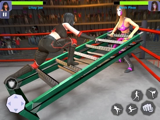 Изображение игры: Bad Girls Wrestling Games 2022