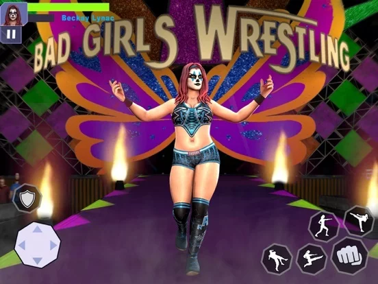 Изображение игры: Bad Girls Wrestling Games 2022