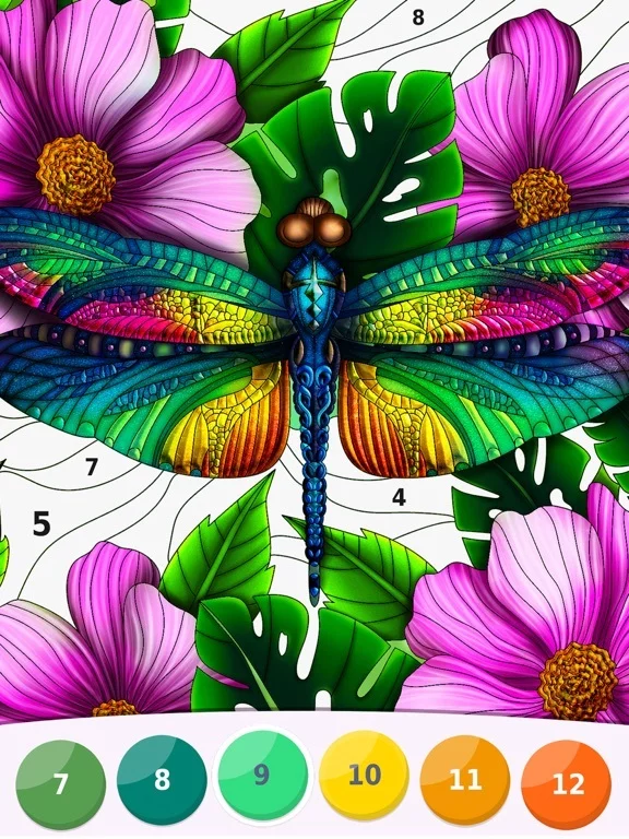 Изображение игры: Relax Color by Number