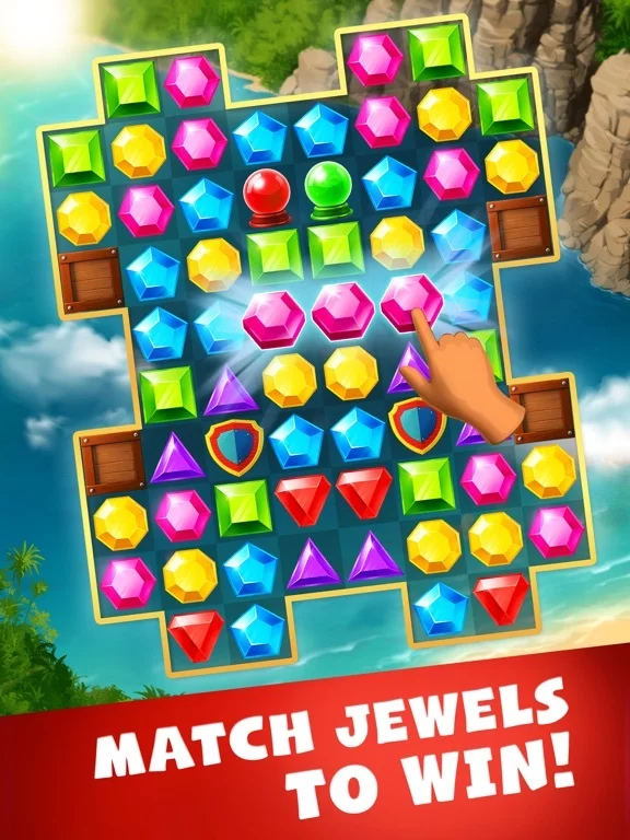 Изображение игры: Jewels Planet - Match 3 Game