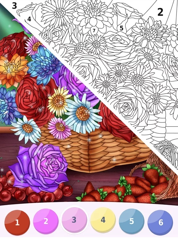 Изображение игры: Relax Color by Number