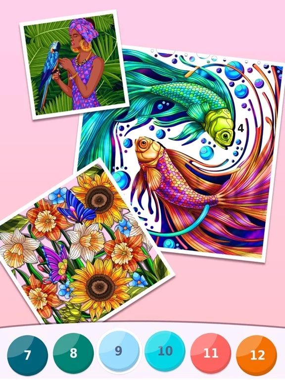 Изображение игры: Relax Color by Number