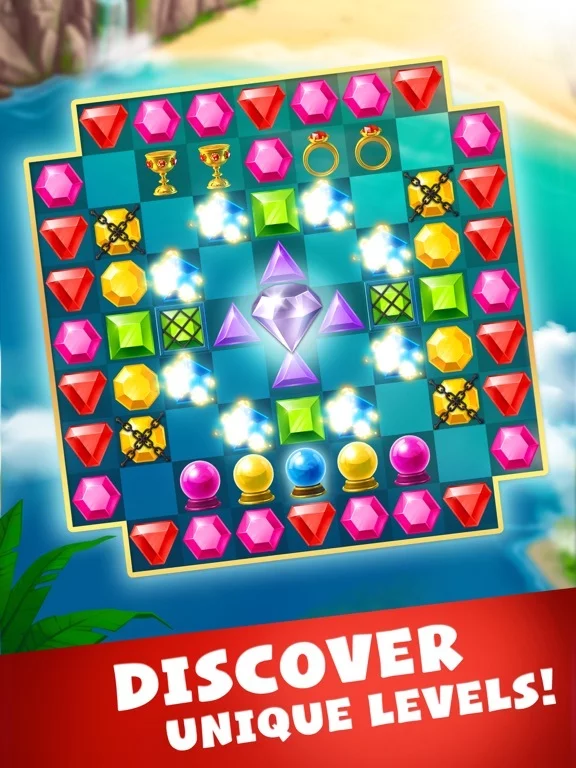 Изображение игры: Jewels Planet - Match 3 Game
