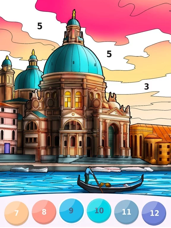 Изображение игры: Relax Color by Number