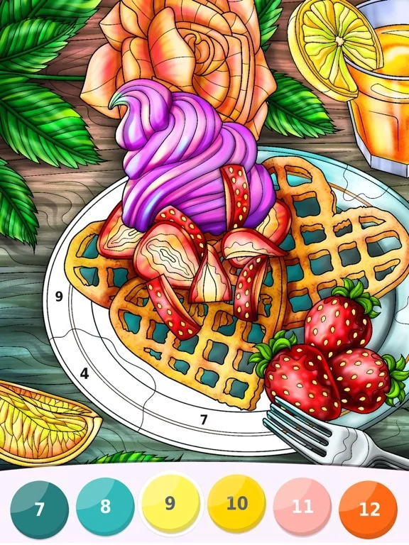 Изображение игры: Relax Color by Number