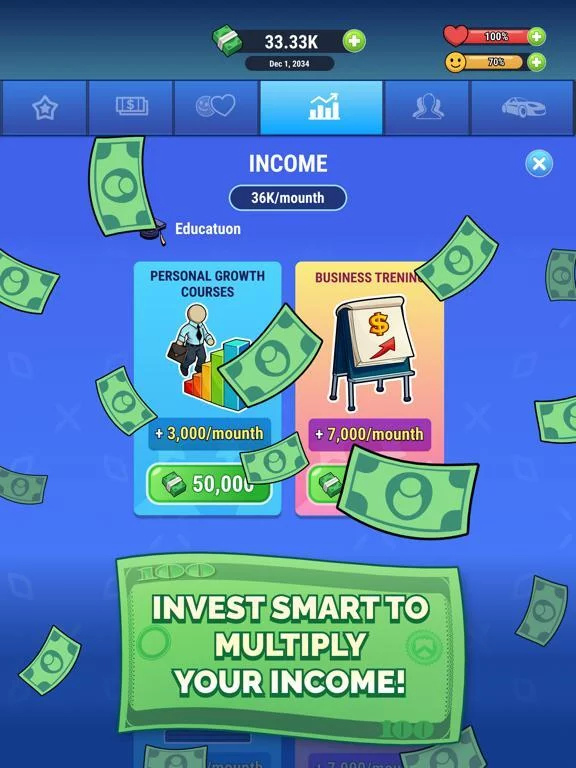 Изображение игры: Rich Inc. Idle life simulator