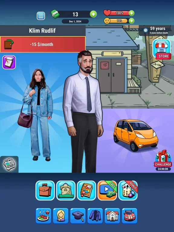 Изображение игры: Rich Inc. Idle life simulator