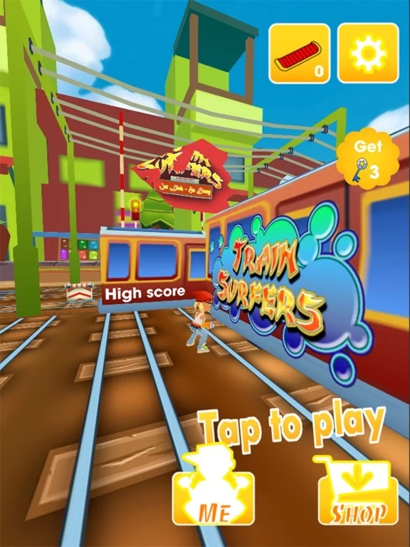 Изображение игры: Sky Train Surfers