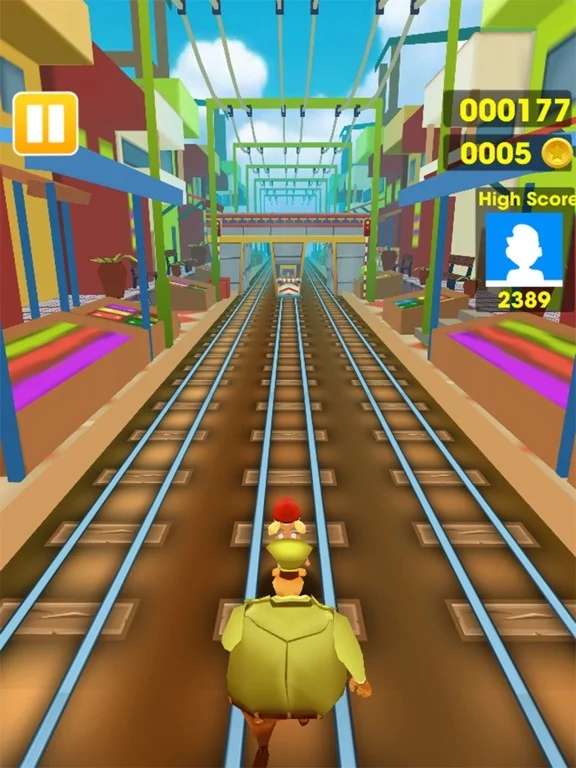 Изображение игры: Sky Train Surfers
