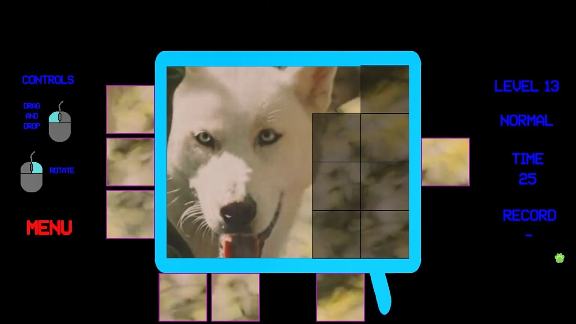 Изображение игры: Dogs Cyberpuzzle