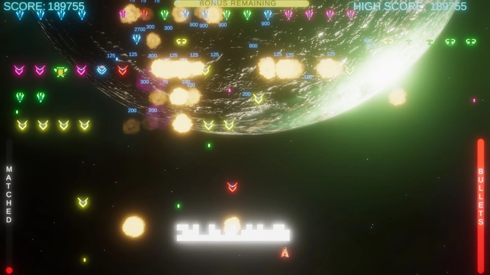 Изображение игры: Neon Invaders