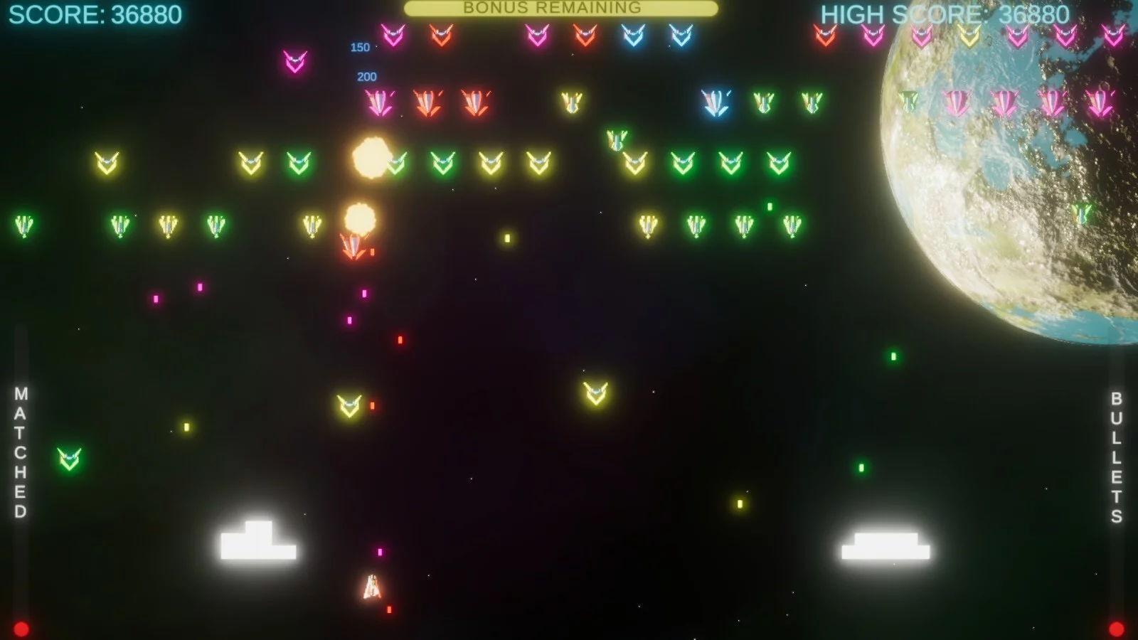 Изображение игры: Neon Invaders