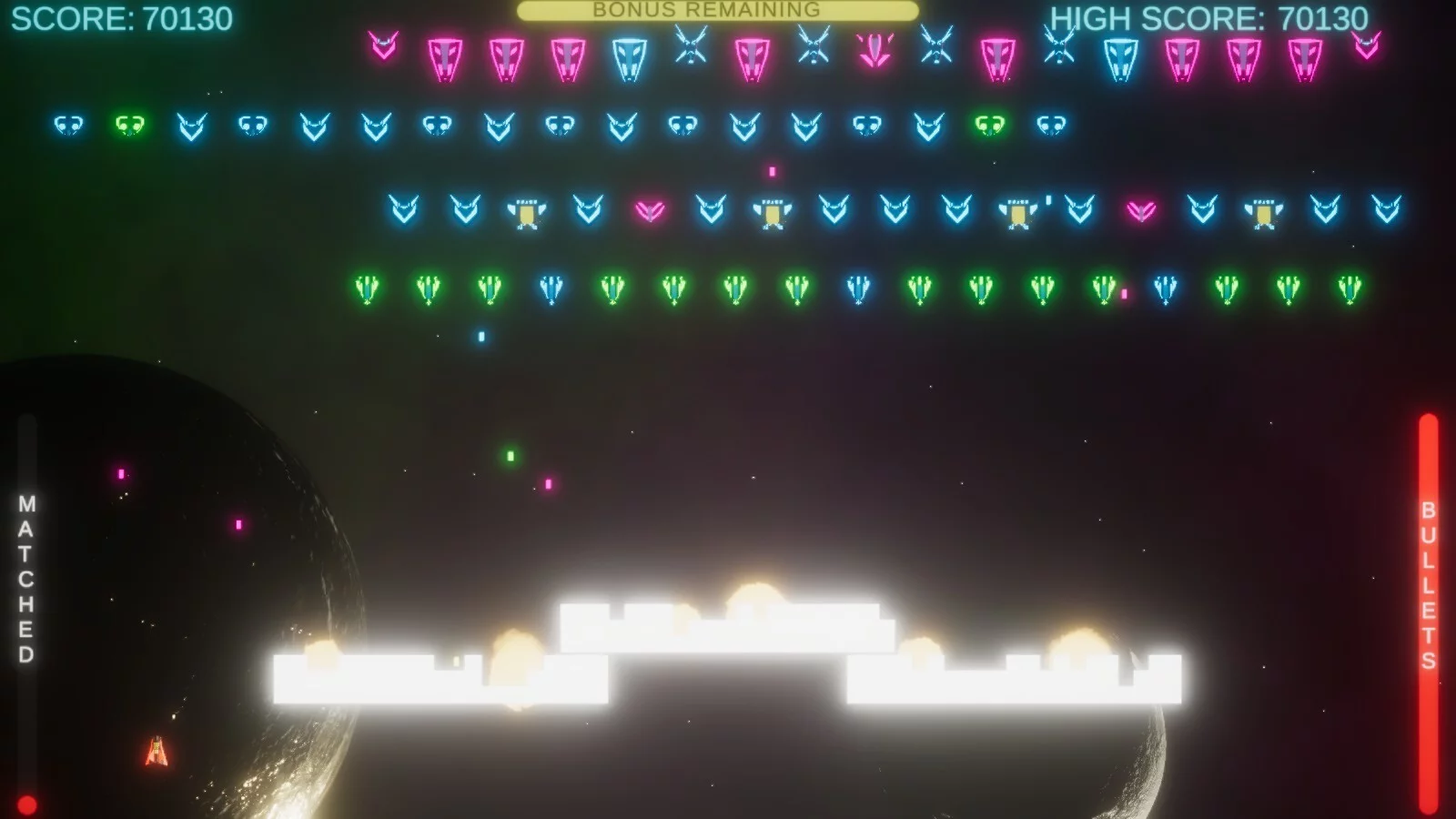 Изображение игры: Neon Invaders