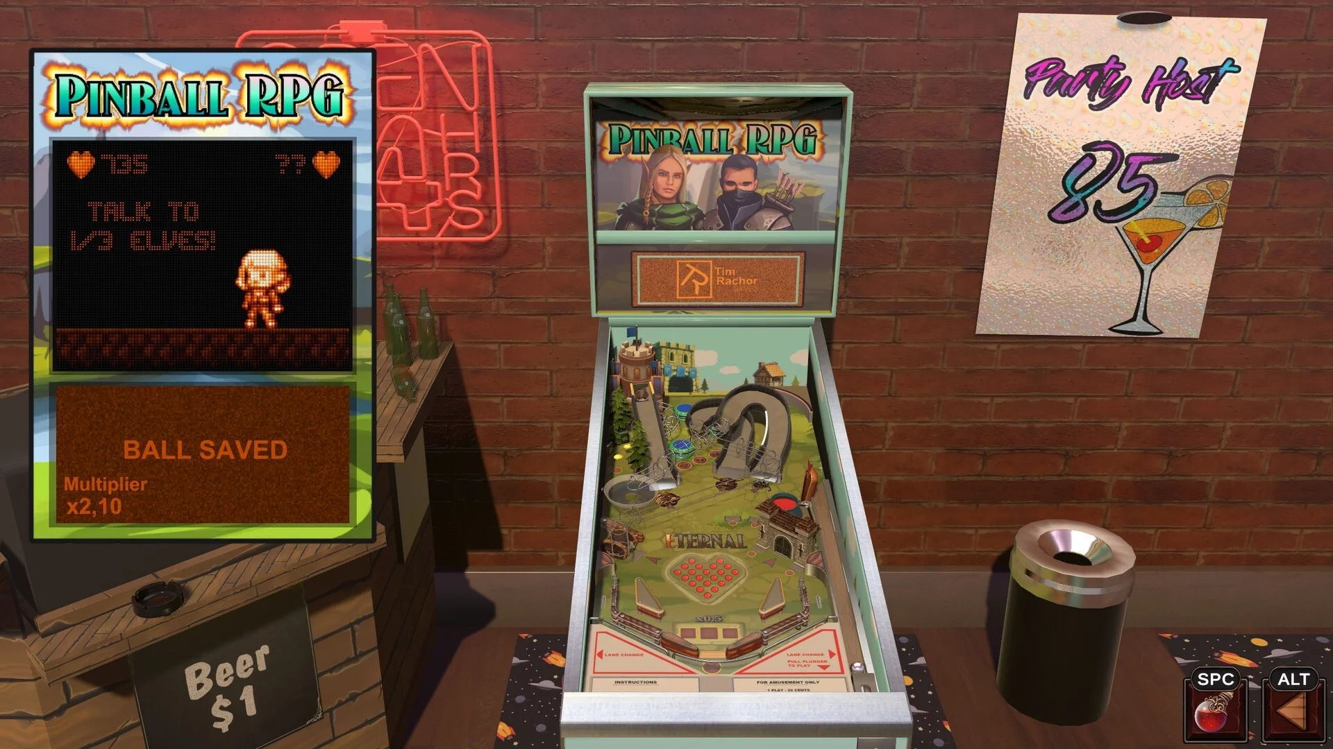 Изображение игры: Eternal Pinball RPG
