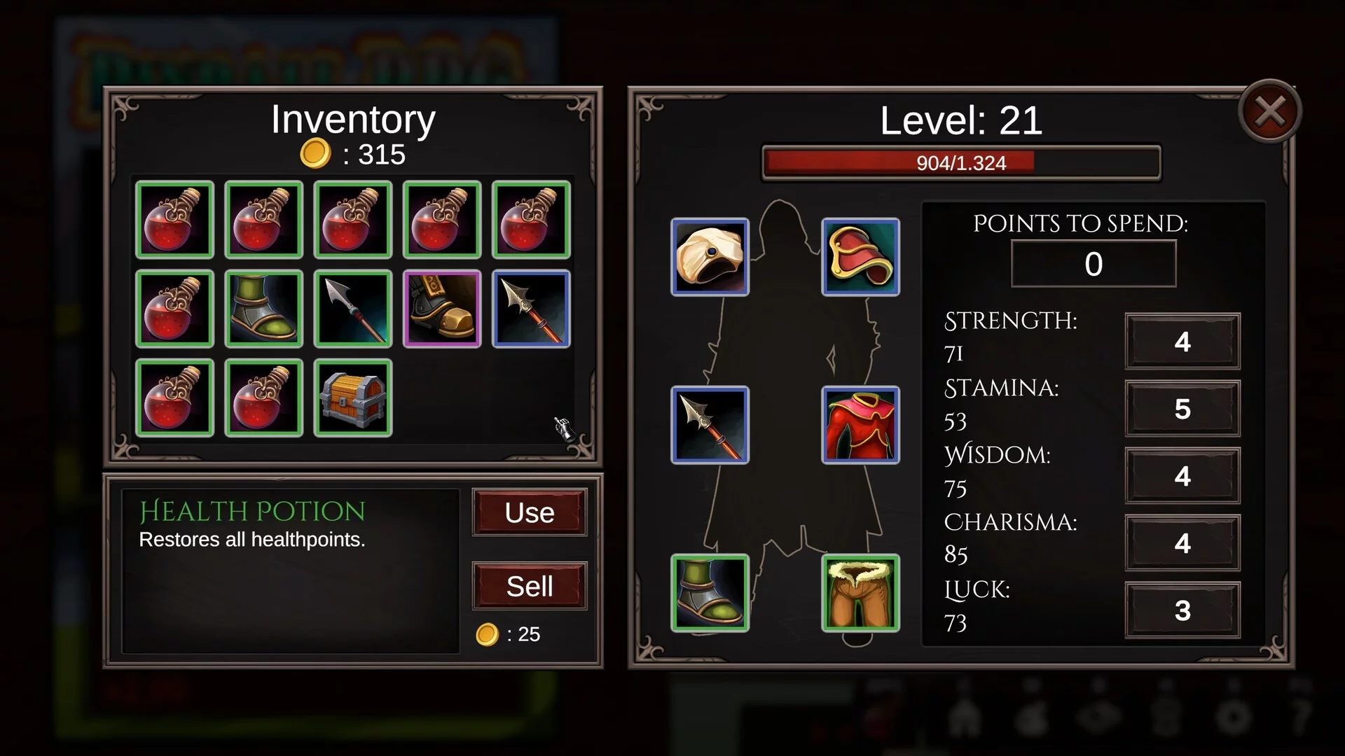 Изображение игры: Eternal Pinball RPG